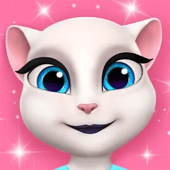 تحميل لعبة My Talking Angela مهكرة 2027 للأندرويد APK مجاناً