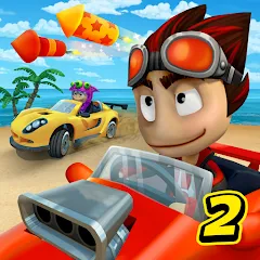 تحميل لعبة Beach Buggy Racing 2 مهكرة للأندرويد 2027 أخر إصدار مجاناً APK